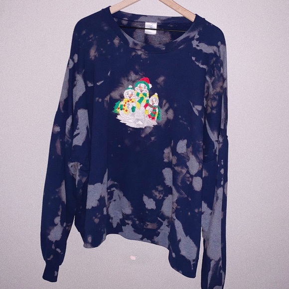 Renewal Oversized Snowman Jerzees Crewneck - Picture 2 of 3